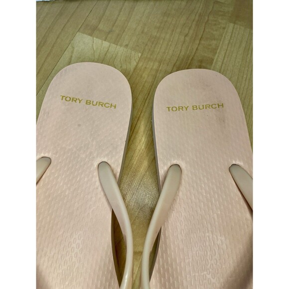 Tory Burch Solid Thin Flip Flop Size 8 Peach - Picture 6 of 9